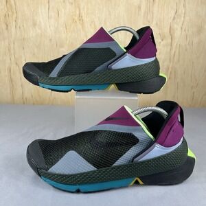 Nike Go FlyEase Men's Shoes Size 8 Black Lime Glow Athletic CW5883-004 Used